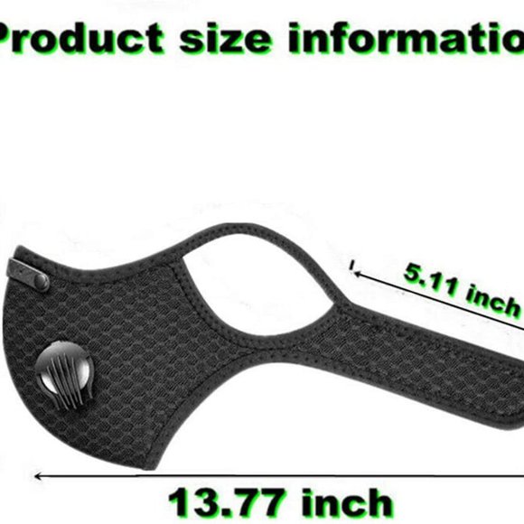 Unisex Adult Face Mask with filter Orange - Picture 4 of 4